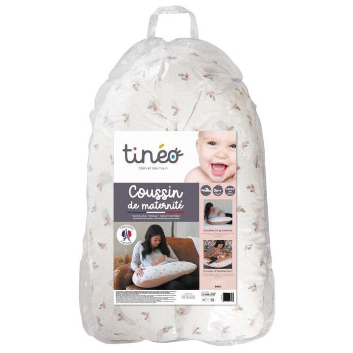 Coussin de maternité éponge microfibre Rose TINEO