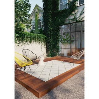 Tapis - Beige - Synthétique - 120 x 170 cm - Intérieur/extérieur -