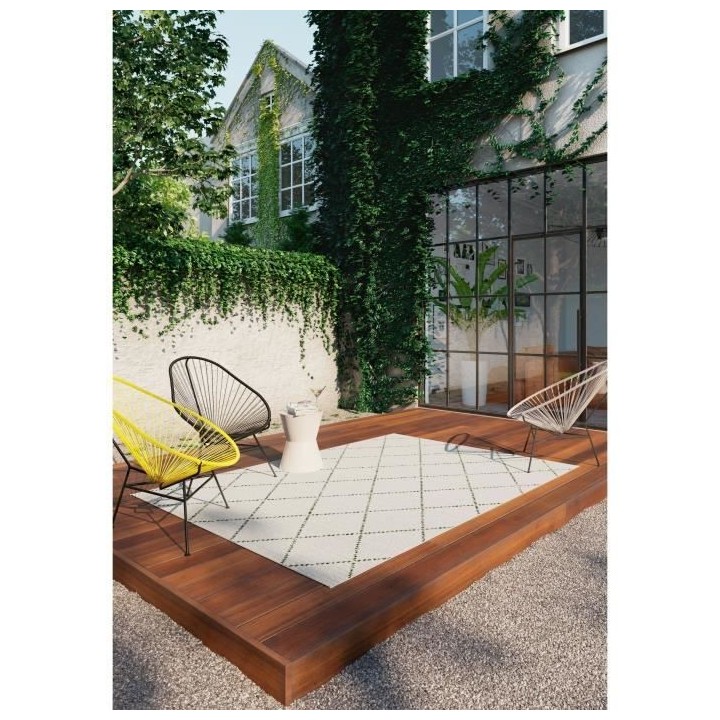 Tapis - Beige - Synthétique - 120 x 170 cm - Intérieur/extérieur -