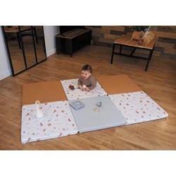 Maxi Tapis Malin TINEO Little Farmer - Multifonction 4 en 1 et évolutif - Tapis de jeu ou tapis d'éveil