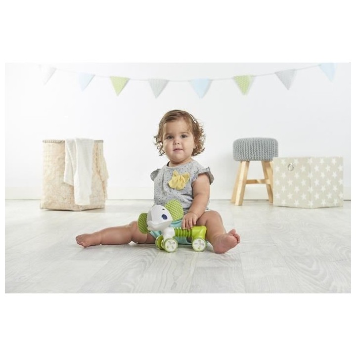 TINY LOVE Jouet d'eveil Tiny Roller Friends Samuel L'éléphant vert