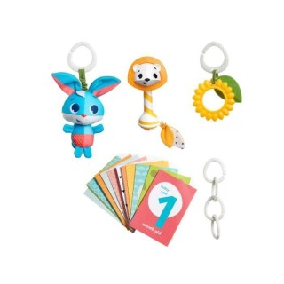 Set cadeau TINY LOVE: un jouet, 12 cartes étapes, hochet, Tournesol t