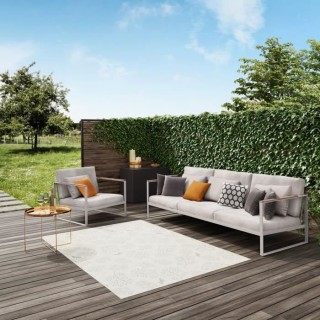 Tapis - Gris - Synthétique - 120 x 170 cm - Intérieur/extérieur - B