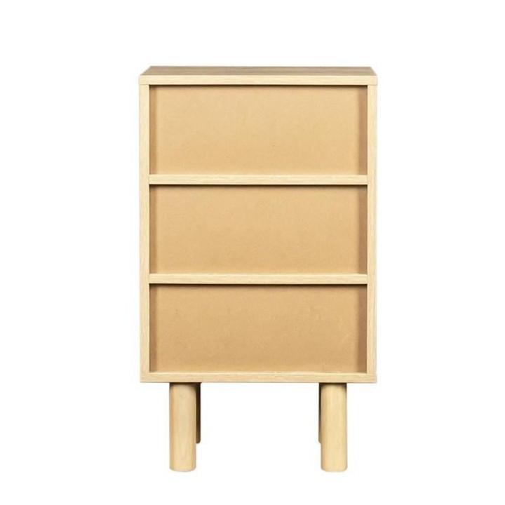 Rangement avec 2 portes - Pieds bois de pin bleu - LILA