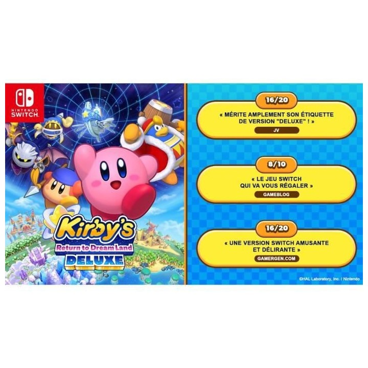Kirby's Return to Dream Land Deluxe - Édition Standard | Jeu Nintendo