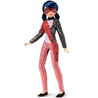 Miraculous Ladybug - Poupée a sequin - Marinette - 26 cm - BANDAI