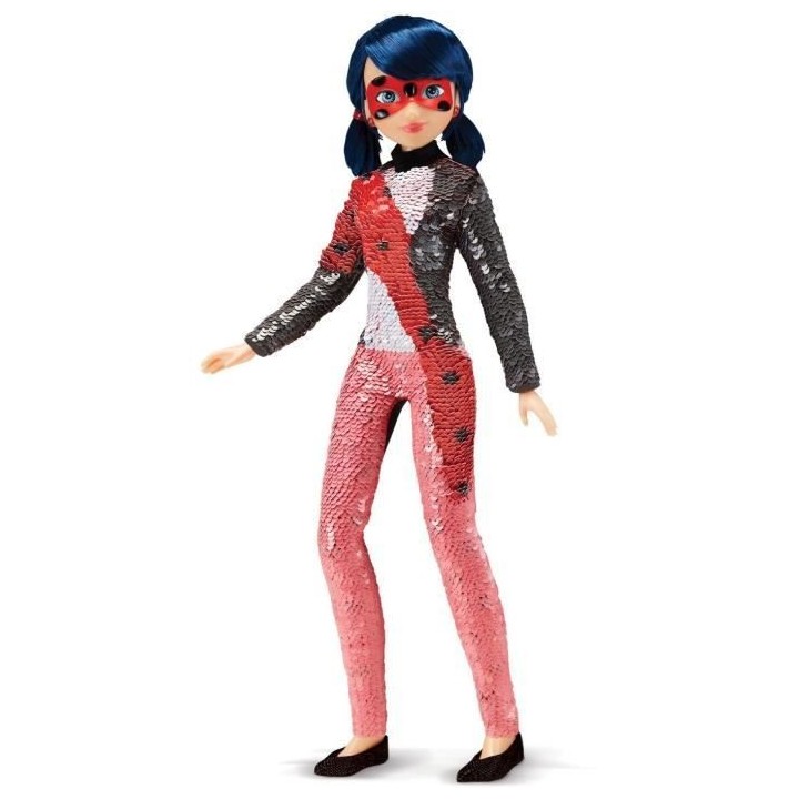 Miraculous Ladybug - Poupée a sequin - Marinette - 26 cm - BANDAI