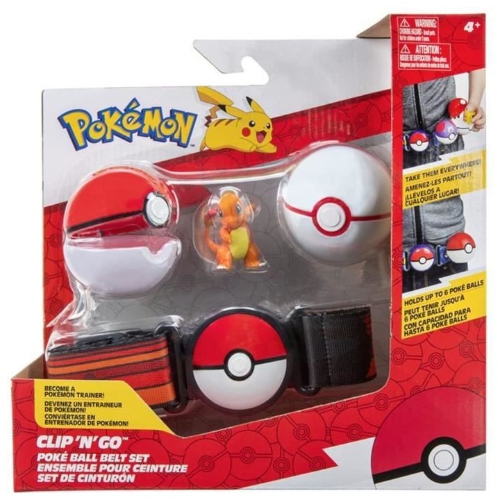 Pokémon - Ceinture Clip 'N' Go - Salameche - BANDAI
