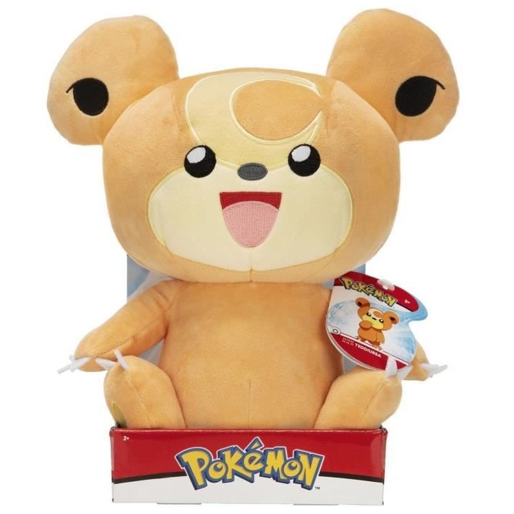 Pokémon - Peluche Teddiursa - 30 cm - BANDAI