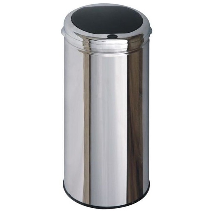 KITCHEN MOVE Poubelle 50L One Touch avec seau en acier inox
