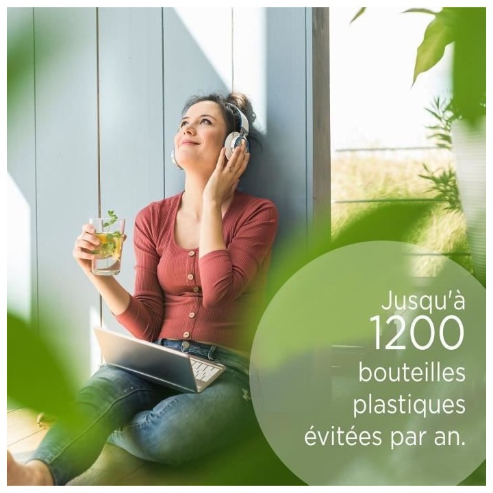 BRITA Carafe filtrante Style XL grise (3,6L) inclus 1 cartouche filtra