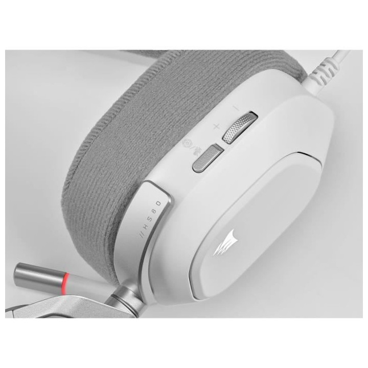 CORSAIR Casque gaming premium HS80 RGB USB - Blanc (CA-9011238-EU)