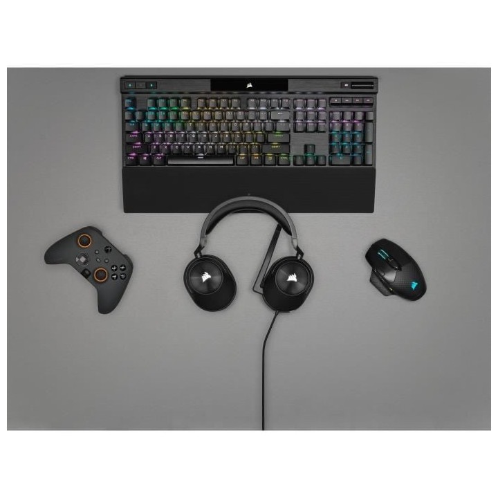 Casque gaming - CORSAIR HS55 Surround - Carbone - Microphone omnidirec