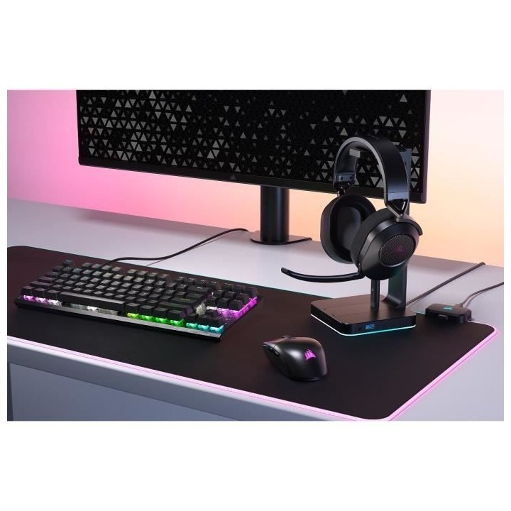 Casque Gaming - CORSAIR - HS65 WIRELESS - Son Surround Dolby Audio 7.1