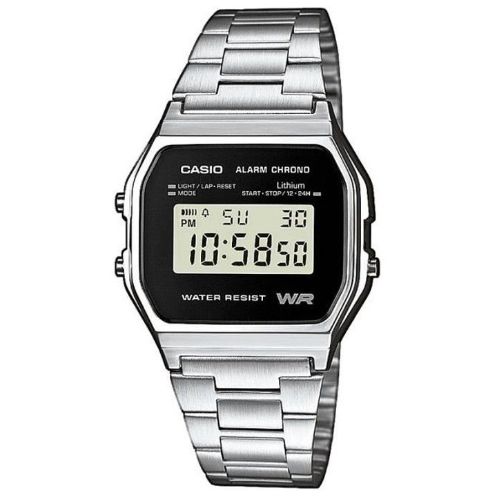 CASIO Montre Quartz A158WEA1EF Mixte