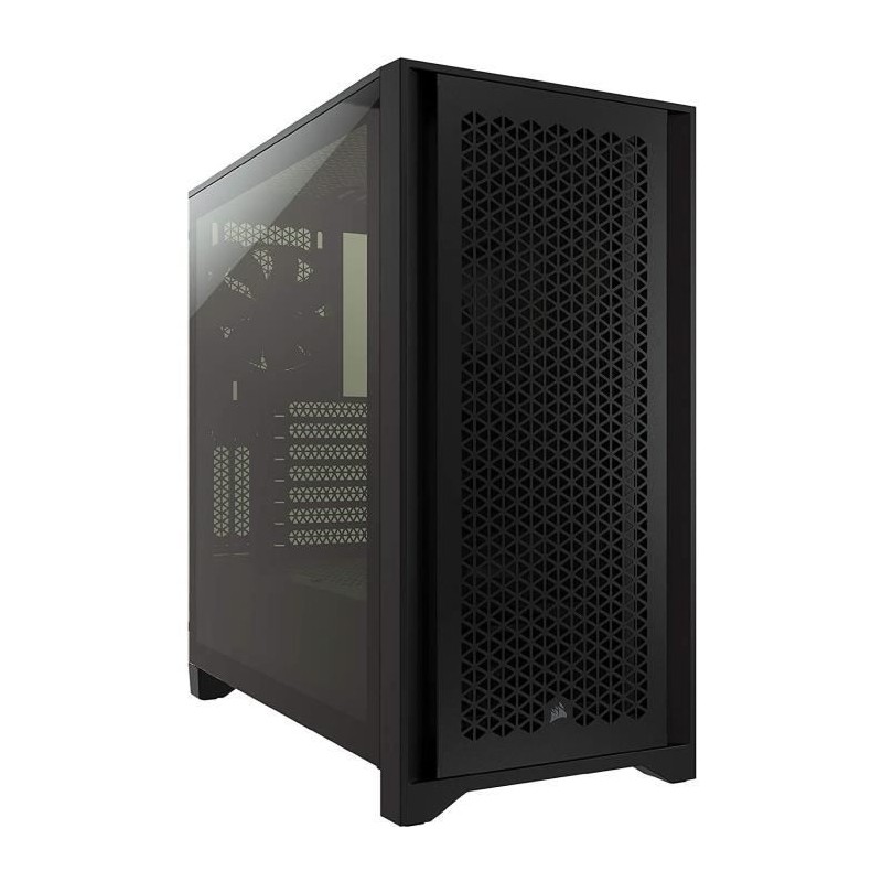 Boîtier PC Gaming - CORSAIR - 4000D Airflow - Moyen Tour - Verre trempé - Noir (CC9011200WW)