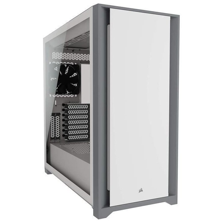 CORSAIR Boîtier PC 5000D - Verre Trempé Moyen-Tour ATX - Blanc (CC-9