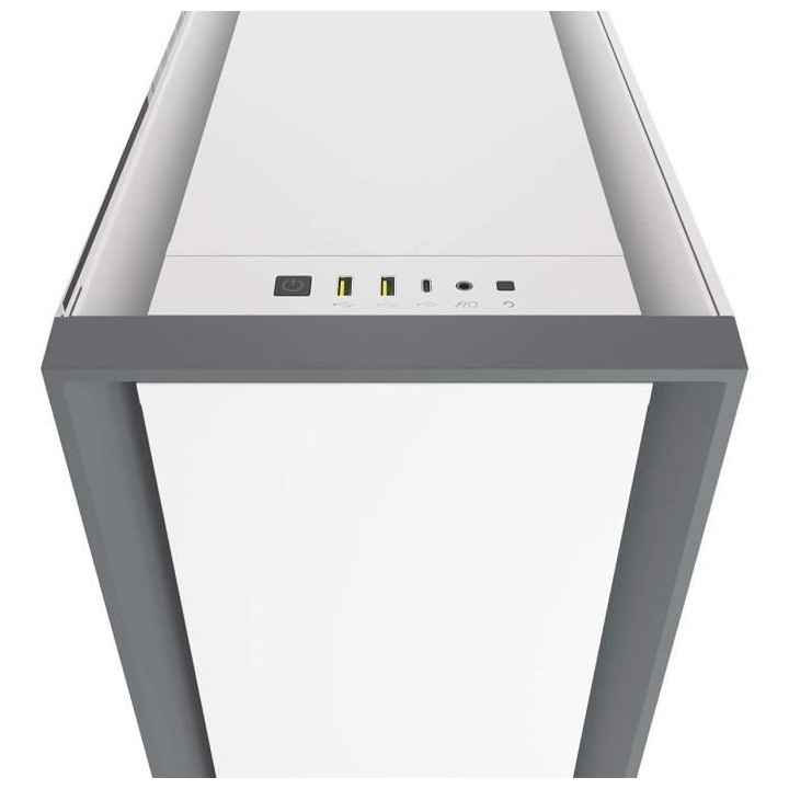 CORSAIR Boîtier PC 5000D - Verre Trempé Moyen-Tour ATX - Blanc (CC-9