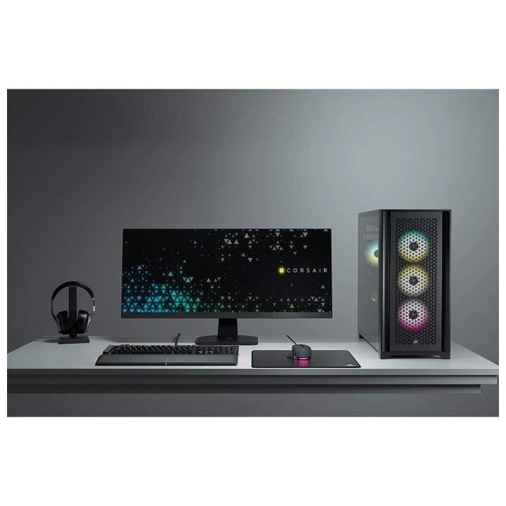 CORSAIR Boîtier PC 5000D Airflow - Verre Trempé Moyen-Tour ATX - Noi