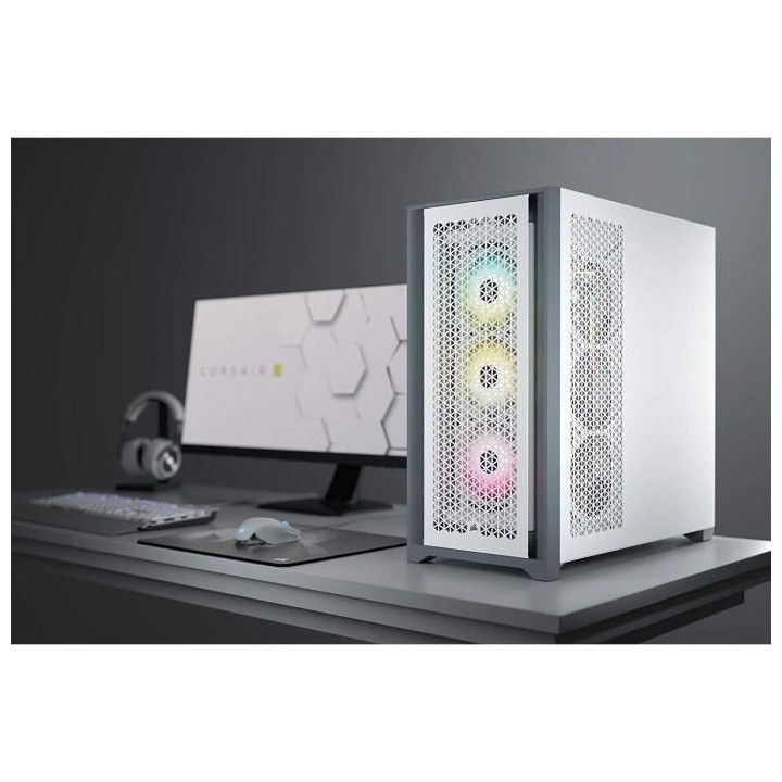 CORSAIR Boîtier PC 5000D Airflow - Verre Trempé Moyen-Tour ATX - Bla