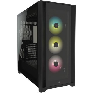 CORSAIR Boîtier PC iCUE 5000X RGB - Verre Trempé Moyen-Tour ATX - No