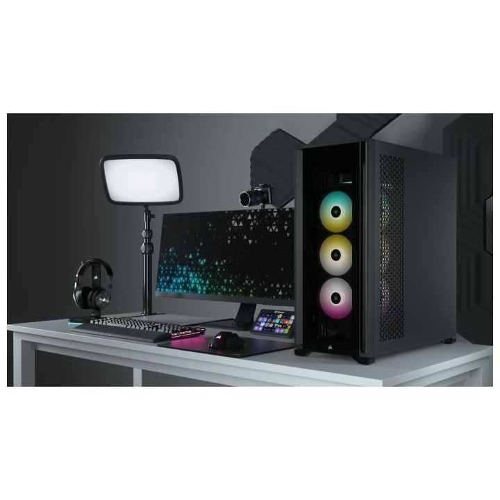 CORSAIR Boîtier PC iCUE 7000X RGB Verre Trempé - Noir (CC-9011226-WW