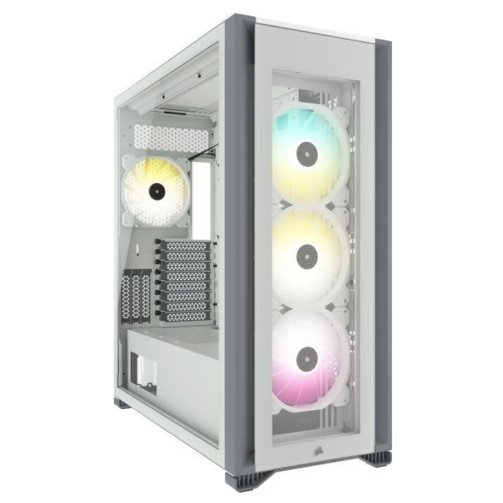 CORSAIR Boîtier PC iCUE 7000X RGB Verre Trempé - Blanc (CC-9011227-W
