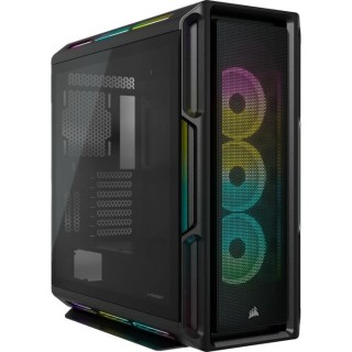 CORSAIR Boîtier PC iCUE 5000T RGB ATX moyen-tour - Noir (CC-9011230-W