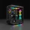 CORSAIR Boîtier PC iCUE 5000T RGB ATX moyen-tour - Noir (CC-9011230-WW)