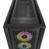 Boitier PC - CORSAIR - iCUE 5000D RGB Airflow - Moyen-tour - 3 ventilateurs AF120 RGB ELITE - Noir