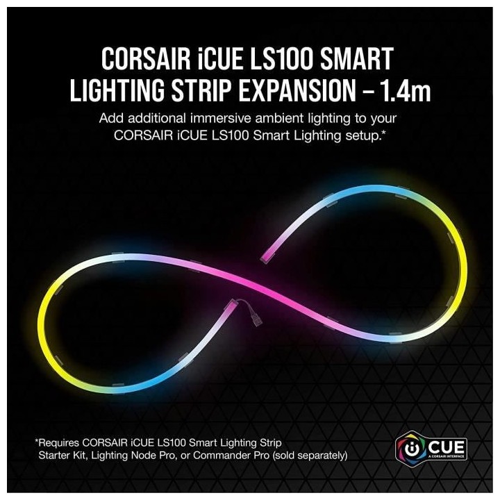 CORSAIR Lot d'extension LS100 smart lighting strip 1,4 m (CD-9010005-W