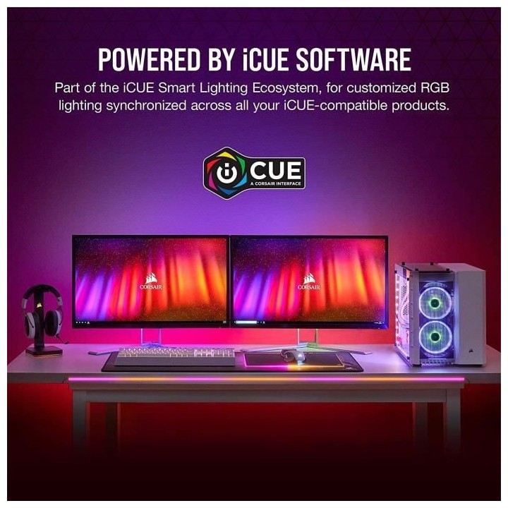 CORSAIR Lot d'extension LS100 smart lighting strip 1,4 m (CD-9010005-W