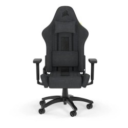 CORSAIR - Chaise bureau - Fauteuil Gaming - TC100 RELAXED - Tissu - Ergonomique - Accoudoirs réglables - Noir/Gris - (CF-901005