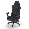 CORSAIR - Chaise bureau - Fauteuil Gaming - TC100 RELAXED - Tissu - Ergonomique - Accoudoirs réglables - Noir/Gris - (CF-901005