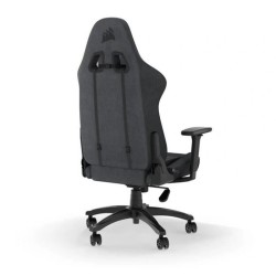 CORSAIR - Chaise bureau - Fauteuil Gaming - TC100 RELAXED - Tissu - Ergonomique - Accoudoirs réglables - Noir/Gris - (CF-901005