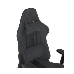 CORSAIR - Chaise bureau - Fauteuil Gaming - TC100 RELAXED - Tissu - Ergonomique - Accoudoirs réglables - Noir/Gris - (CF-901005