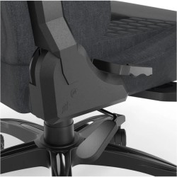 CORSAIR - Chaise bureau - Fauteuil Gaming - TC100 RELAXED - Tissu - Ergonomique - Accoudoirs réglables - Noir/Gris - (CF-901005