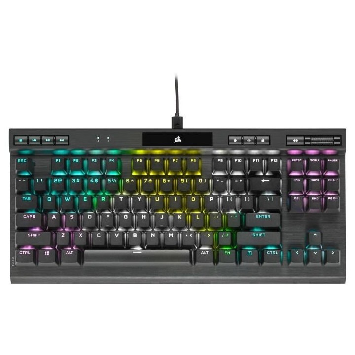 Corsair clavier gaming optique-mécanique K70 RGB TKL Champion Series