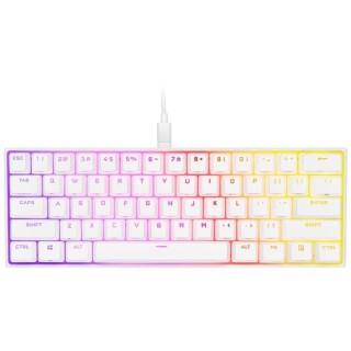CORSAIR clavier K65 RGB Mini 60% Mechanical Gaming - Blanc (CH-9194110