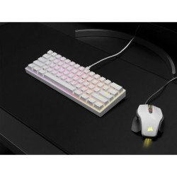 CORSAIR clavier K65 RGB Mini 60% Mechanical Gaming - Blanc (CH-9194110-FR)