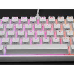 CORSAIR clavier K65 RGB Mini 60% Mechanical Gaming - Blanc (CH-9194110-FR)