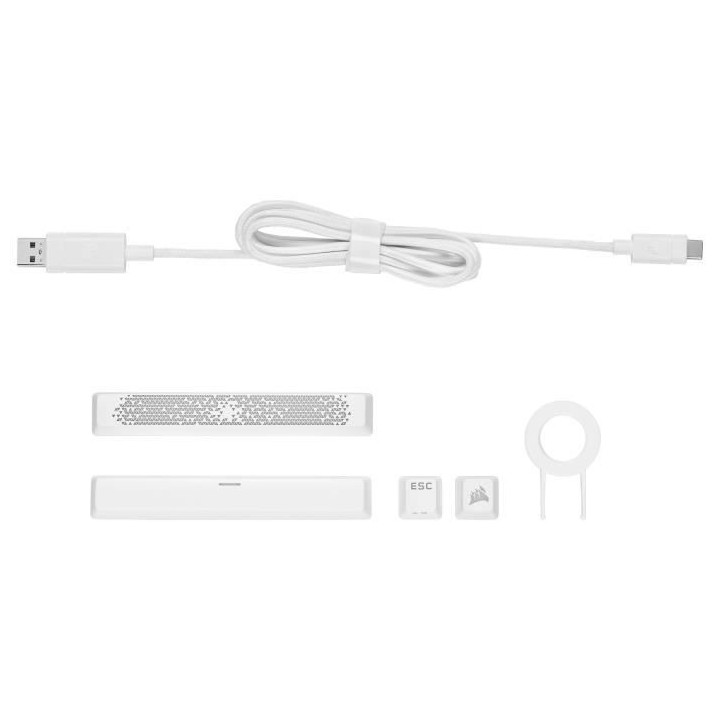 CORSAIR clavier K65 RGB Mini 60% Mechanical Gaming - Blanc (CH-9194110