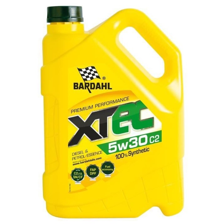 BARDAHL Huile moteur XTEC 5W30 C2 - Bidon de 5 L