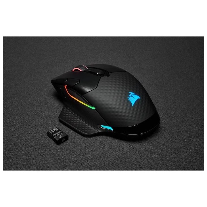 CORSAIR Souris gamer DARK CORE RGB PRO - 18 000 DPI - LED RGB - Optiqu