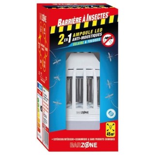 BARZONE Ampoule LED anti-moustiques 2 en 1 - Étui 1 ampoule