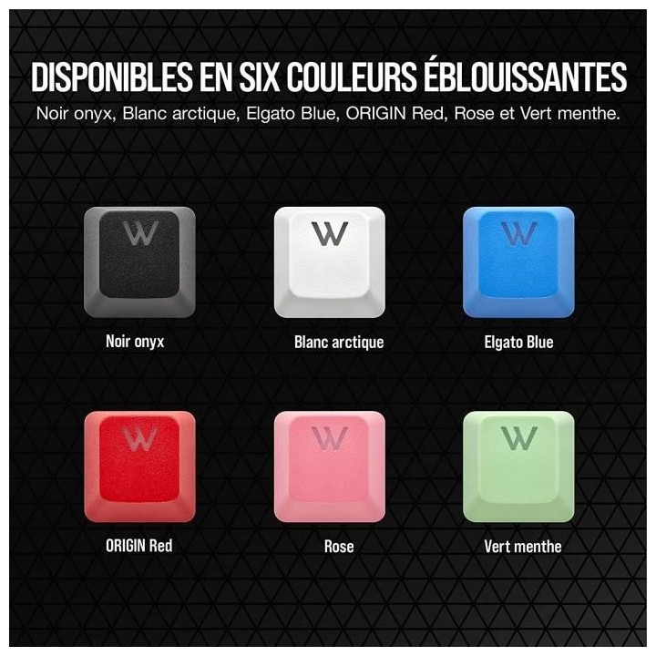 CORSAIR Kit de Modification de Touches PBT Double-Shot PRO - Rose (CH-