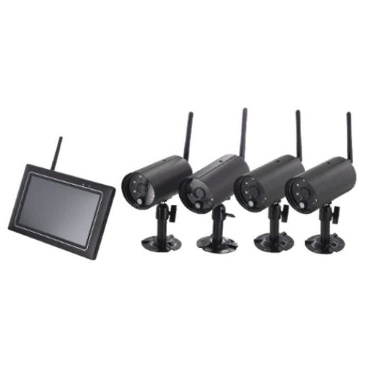 Chacon kit 4 caméras sans fil avec écran- Chacon