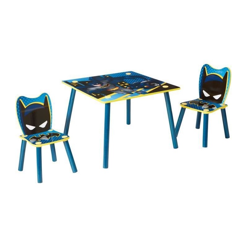 BATMAN Ensemble table et 2 chaises pour enfants