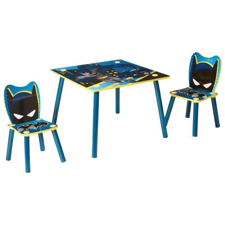BATMAN Ensemble table et 2 chaises pour enfants