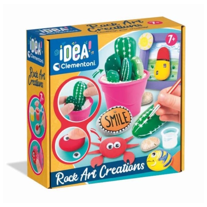 Jeu Clementoni - Créations galets - Loisirs créatifs - Peinture, gal